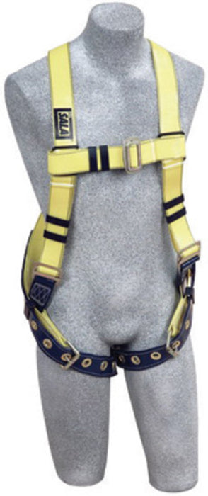 DBI/SALA 1110990 Universal Delta No-Tangle Full Body/Vest Style Harness With Back D-Ring, Tongue Leg Strap Buckle And Resist Web