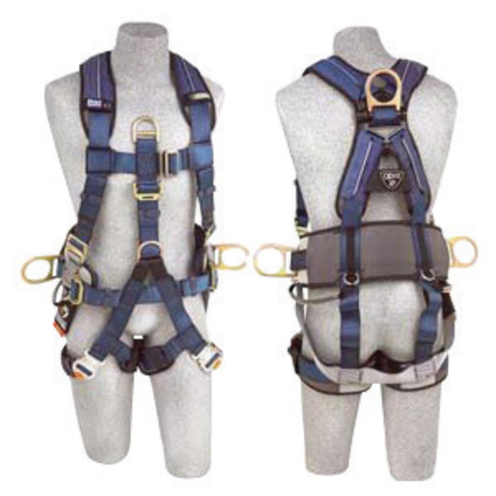 DBI/SALA 1111552 Large ExoFit XP Full Body/Vest Style Harness With Back, Front And Side D-Ring, Hip Pad And Belt, Sub Pelvic Strap And Quick Connect Buckle