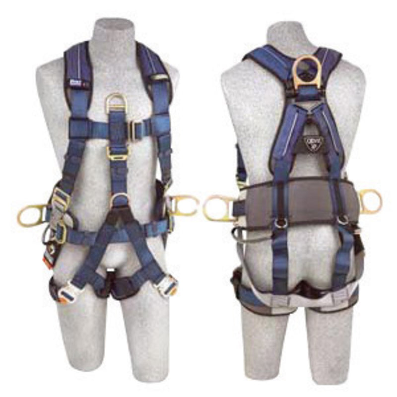 3M DBI SALA DBI/SALA 1111553 X-Large ExoFit XP Full Body/Vest Style Harness With Back, Front And Side D-Ring, Hip Pad And Belt, Sub Pelvic Strap And