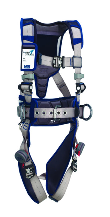 DBI/SALA 1112550 DBI-SALA Small ExoFit STRATA Construction Style Harness With Aluminum Back And Side D-rings, Duo-Lok Quik Connect Buckles, Waist Pad And Belt