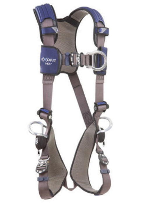 DBI/SALA 1113075 X-Small ExoFit NEX Full Body/Vest Style Harness With Tech-Lite Aluminum Back, Front And Side D-Ring, Duo-Lok Quick Connect Leg And Chest Strap Buckle, Torso Adjuster, Back And Leg Comfort Padding And Loops For Body Belt