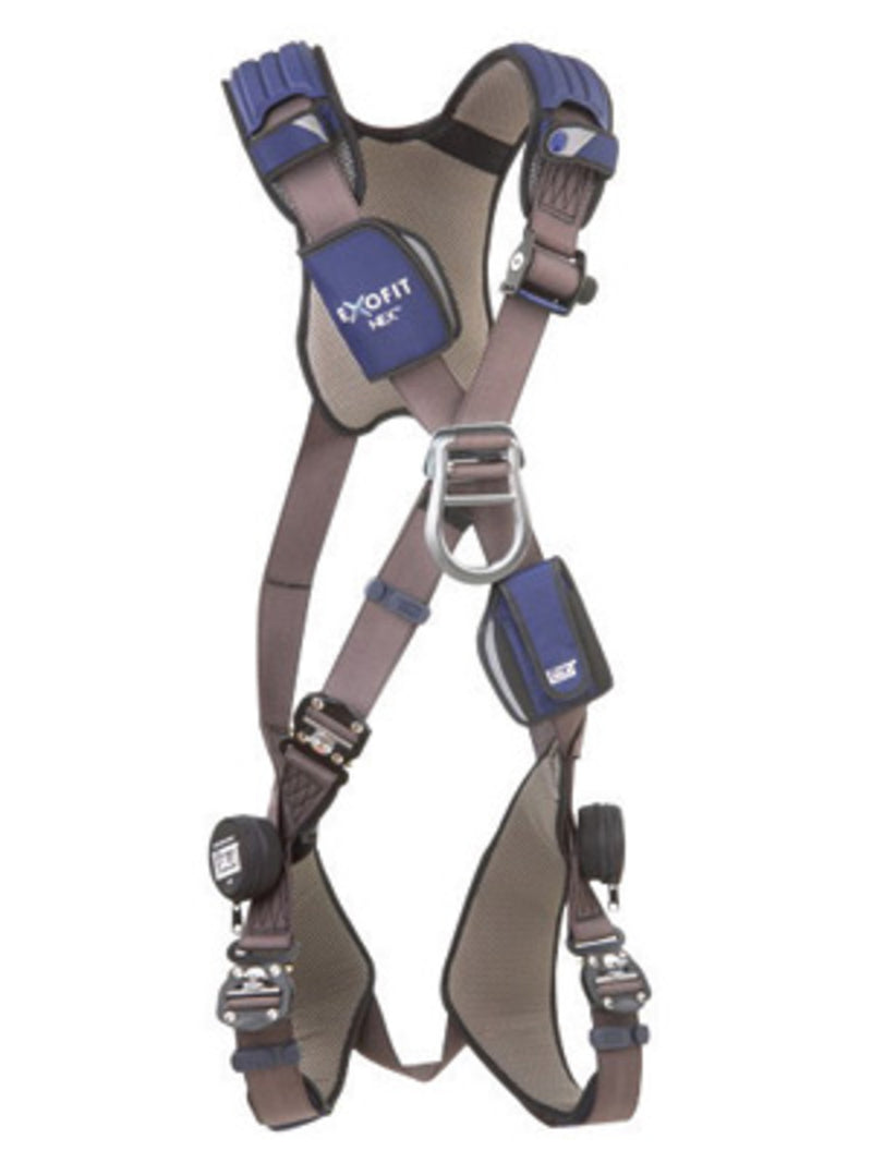 3M DBI SALA DBI/SALA 1113103 2X ExoFit NEX Cross Over/Full Body Style Harness With Tech-Lite Aluminum Back And Front D-Ring, Duo-Lok Quick Connect