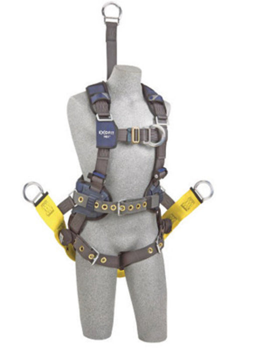 DBI/SALA 1113305 Small ExoFit NEX Oil And Gas Positioning/Climbing Harness With Back D-Ring, 18 Extension, Tongue Buckle Legs And Connection For 1000570 Derrick Belt, Belt With Pad, Comfort Padding And Soft Seat Sling With Positioning D-Rings