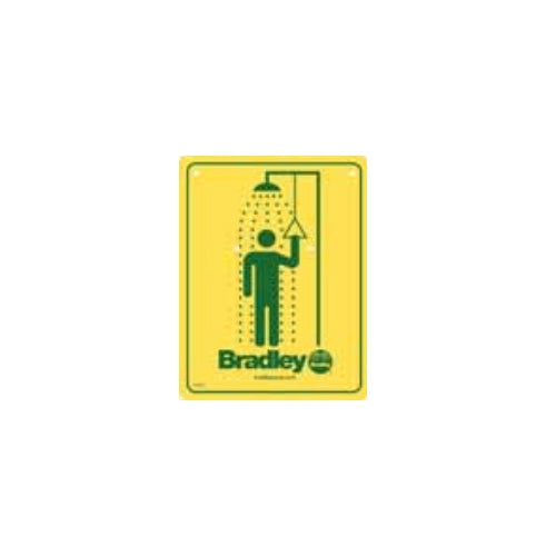 Bradley 114-050 Safety Sign- Shower, Safety Part or Accessory
