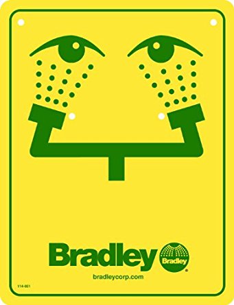 Bradley 114-051 Safety Sign- Eyewash