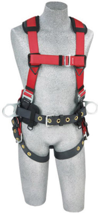 DBI/SALA 1191208 Small Protecta PRO Construction/Full Body/Vest Style Harness With Back And Side D-Ring, Hip Pad And Belt, Shoulder Pad And Tongue Leg Strap Buckle