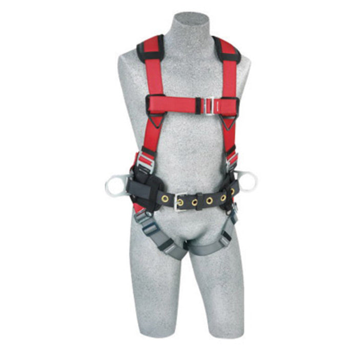 DBI/SALA 1191228 X-Large Protecta PRO Construction/Full Body/Vest Style Harness With Back And Side D-Ring, Hip Pad And Belt, Shoulder Pad And Pass-Thru Leg Strap Buckle
