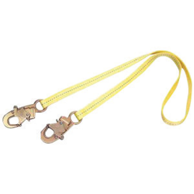 3M DBI SALA DBI/SALA 1231102 2' Polyester Web Single-Leg Lanyard With Standard Locking Snaps At Both Ends, Positioning Lanyards