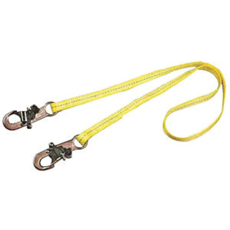 3M DBI SALA DBI/SALA 1231104 4' Polyester Web Single-Leg Lanyard With Self-Locking Snap Hook At Each End, Positioning Lanyards