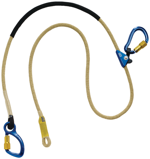 DBI/SALA 1234083 Pole Climber's Adjustable Rope Positioning Lanyard - For Electrical/Hot Work Use