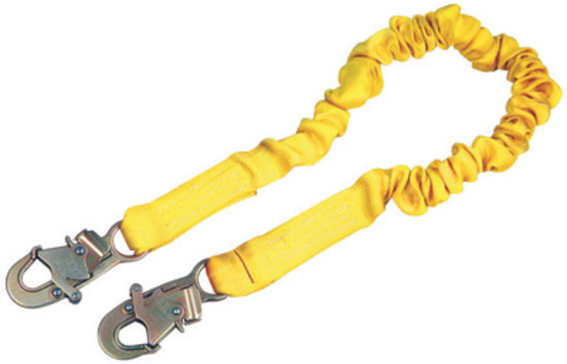 3M DBI SALA DBI/SALA 1244306 6' Shockwave2 1 15/16 Polyester Tubular Web Single-Leg Shock-Absorbing Lanyard With Snap Hook At Each Ends