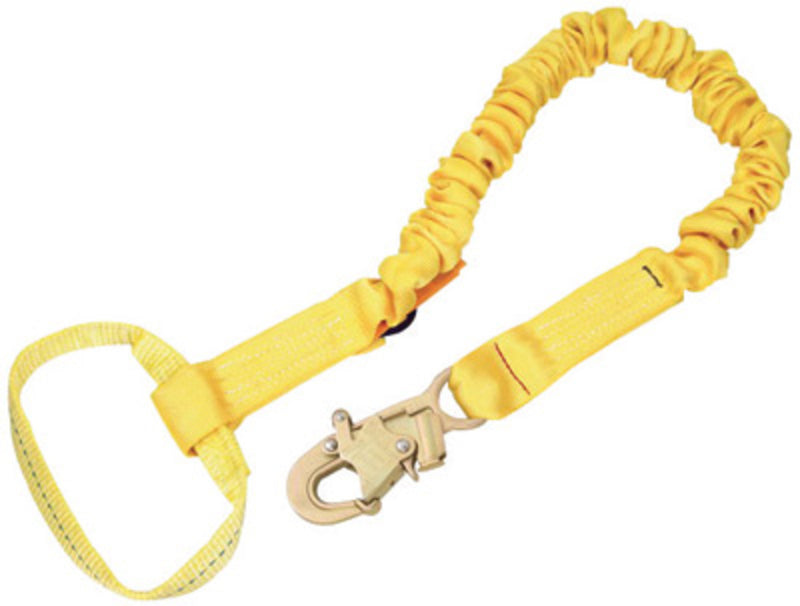 3M DBI SALA DBI/SALA 1244360 6' Shockwave2 1 15/16 Polyester Tubular Web Single-Leg Shock-Absorbing Lanyard With Snap Hook And Saflok Max Hook