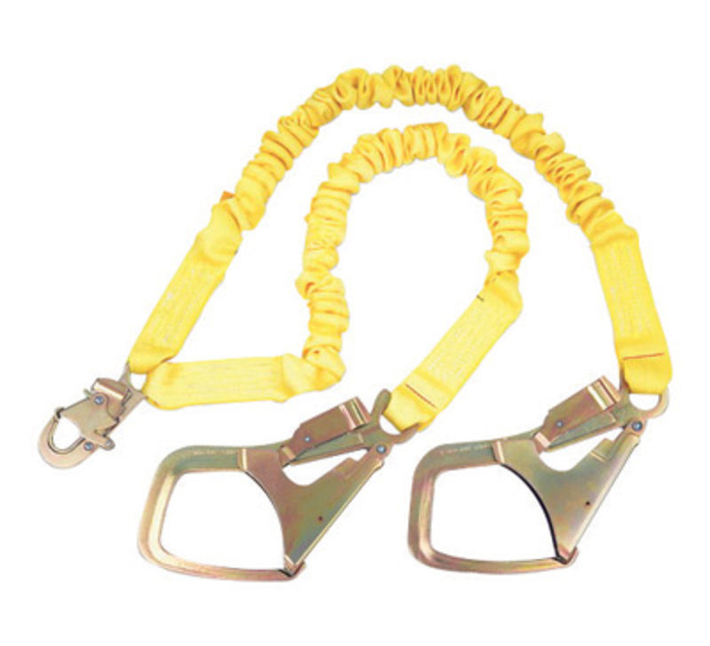 3M DBI SALA DBI/SALA 1244448 6' Shockwave2 1 15/16 Polyester Tubular Web Twin-Leg Shock-Absorbing Lanyard With Snap Hook And Saflok Max Hooks On Leg