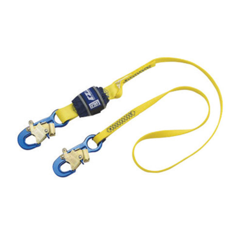 3M DBI SALA DBI/SALA 1246010 6' EZ-Stop Modular Web Single-Leg Shock Absorbing Lanyard With Blue Snap Hooks On Both Ends, Energy-absorbing Lanyards