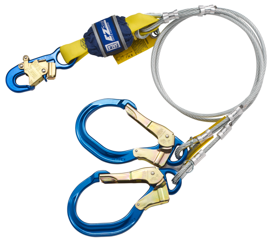 3M DBI SALA DBI/SALA 1246184 EZ-Stop 100% Tie-Off Cable Shock Absorbing Lanyard, Energy-absorbing Lanyards