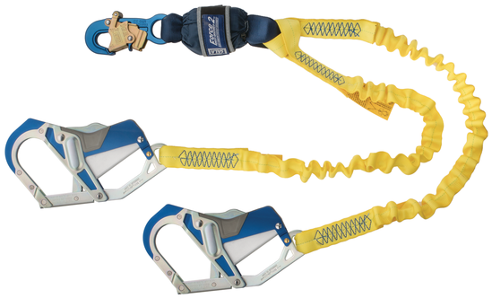 3M DBI SALA DBI/SALA 1246415 Force2 Elastic 100% Tie-Off Shock Absorbing Lanyard, Energy-absorbing Lanyards