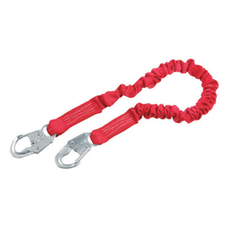 3M DBI SALA DBI/SALA 1340101 6' PROTECTA PRO Stretch 1 15/16 Polyester Tubular Web Single-Leg Shock-Absorbing Lanyard With Self-Locking Snap Hook At