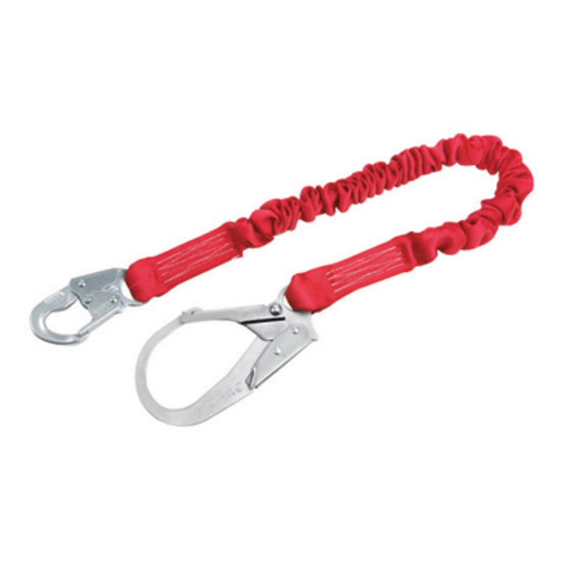 3M DBI SALA DBI/SALA 1340121 6' PROTECTA PRO Stretch 1 15/16 Polyester Tubular Web Single-Leg Shock-Absorbing Lanyard With Snap Hook At One End And