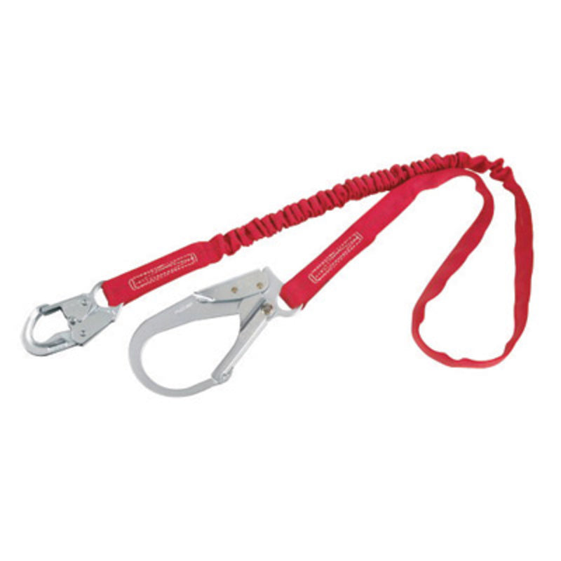 3M DBI SALA DBI/SALA 1340230 6' PROTECTA PRO-Stop 1 3/8 Polyester Tubular Web Single-Leg Shock-Absorbing Lanyard With Self-Locking Snap Hook At