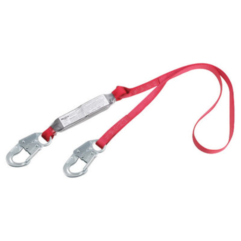 3M DBI SALA DBI/SALA 1341004 4' PROTECTA PRO Pack 1 Polyester Web Single-Leg Shock-Absorbing Lanyard With Self-Locking Snap Hook At Each End