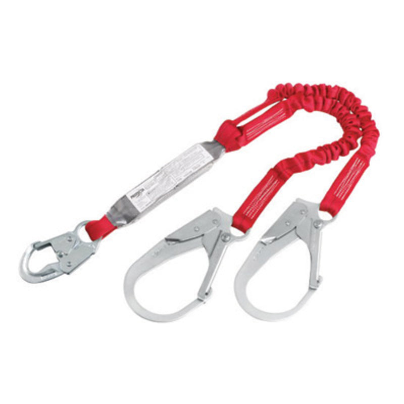 3M DBI SALA DBI/SALA 1342125 6' PROTECTA PRO Pack 1 3/8 Polyester Tubular Web Twin-Leg 100% Tie-Off Shock-Absorbing Lanyard With Self-Locking Snap