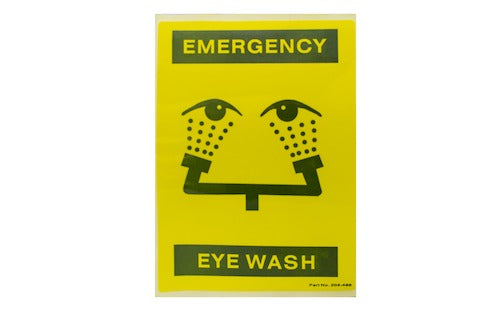 Bradley 204-486 Safety Sign- for Faucet Eyewash, Service Part