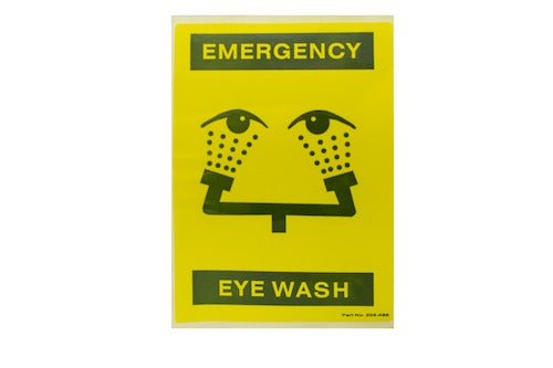 Bradley 204-486 Safety Sign- for Faucet Eyewash