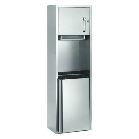 Bradley 227-110000 Towel/Waste- 18 Gal- Surf-Mtd, Combination Units