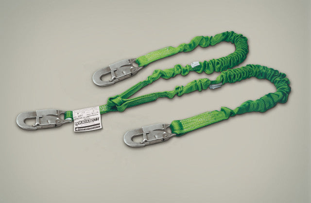 Miller 232M-Z7/6FTGN Manyard II Double Legged Lanyard, Shock-Absorbing Lanyard