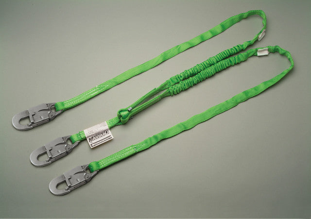 Miller 232TWLS-Z7/6FTGN Manyard HP Two Legs Shock Absorbing 6' Lanyard, Self-Retracting Lifeline