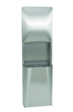 Bradley 2A95-103600 Towel/Waste, 21 Gal, Semi-Recessed, Combination Units