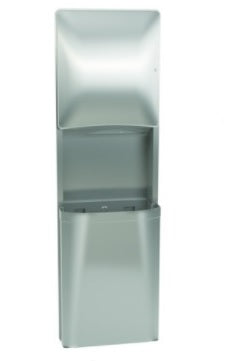 Bradley 2A95-360000 Towel/Waste, 21 Gal, Recessed, Combination Units