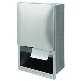 Bradley 2A01-000000 Towel Disp- Roll- Recessed, Towel Dispensers