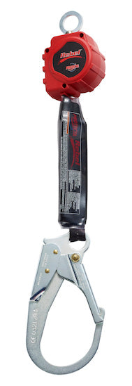 3M DBI SALA DBI/SALA 3100402 6' Protecta Rebel Single Leg Self Retracting Polyester Web Lifeline With Steel Rebar Hook And Swiveling Anchorage