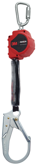 3M DBI SALA DBI/SALA 3100427 11' Protecta Rebel Single Leg Self Retracting Polyester Web Lifeline With Steel Rebar Hook, Swiveling Anchorage And