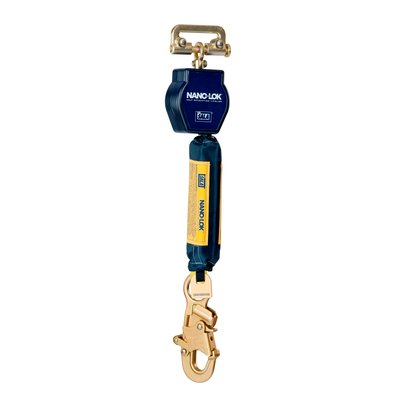 3M DBI SALA DBI/SALA 3101228 6' Nano-Lok Single Leg Self-Retracting Dyneema Web Lifeline With Quick Connector Anchorage Connection And Steel Snap Hook