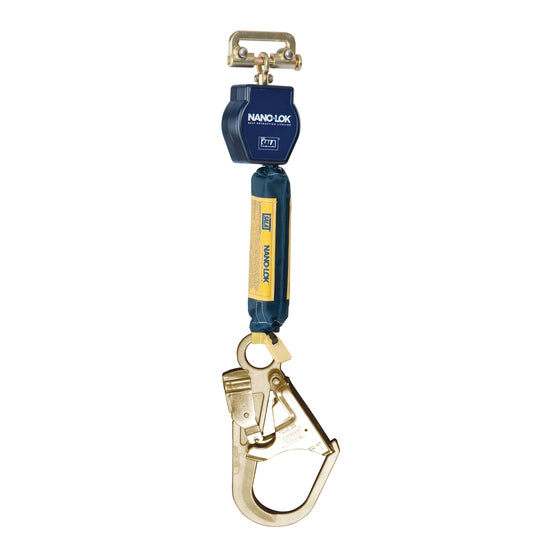 3M DBI SALA DBI/SALA 3101229 6' Nano-Lok Single Leg Self-Retracting Dyneema Web Lifeline With Quick Connector Anchorage Connection And Steel Rebar