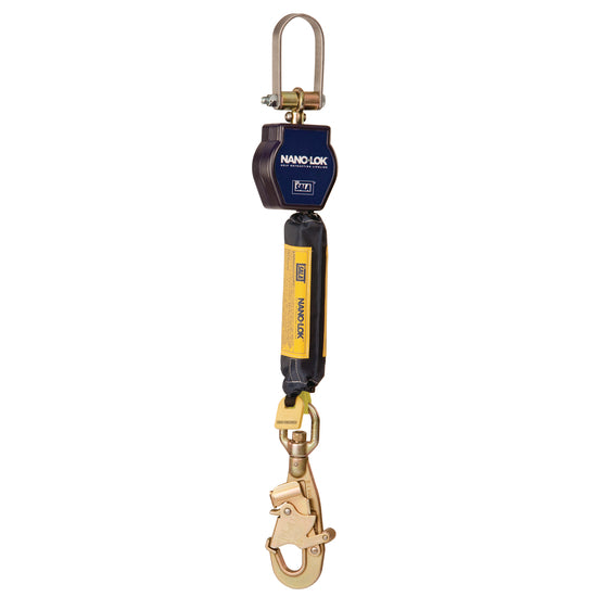 3M DBI SALA DBI/SALA 3101239 6' Nano-Lok Single Leg Self-Retracting 3/4 Dyneema Polyester Web Lifeline With Self-Locking Swiveling Snap Hook, Order