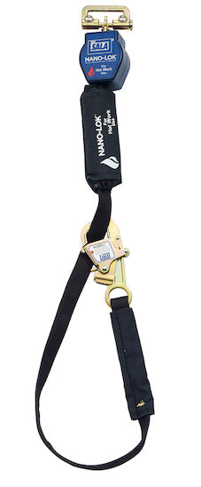 3M DBI SALA DBI/SALA 3101322 Nano-Lok Tie-Back Quick Connect Self Retracting Lifeline - Web - For Hot Work Use, Self-retracting Lifelines