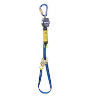 3M DBI SALA DBI/SALA 3101365 9' Nano-Lok Tie-Back Self-Retracting Nylon Web Lifeline With WRAPABAX Gated Snap Hook And Aluminum Carabiner