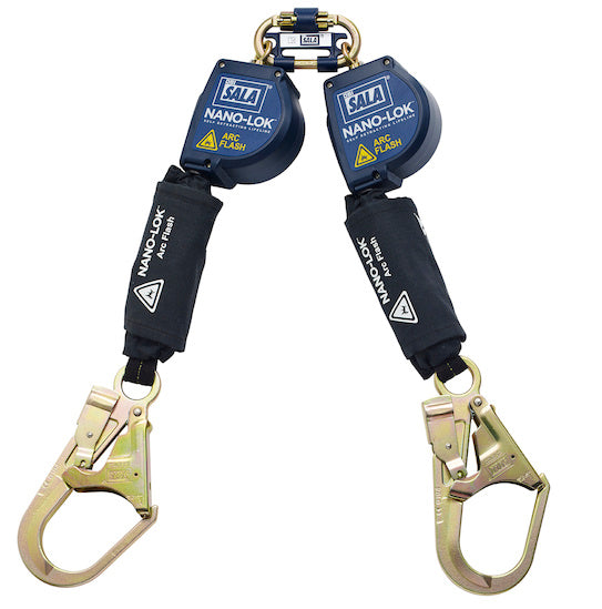 3M DBI SALA DBI/SALA 3101536 Nano-Lok Arc Flash Twin-Leg Quick Connect Self Retracting Lifeline, Self-retracting Lifelines