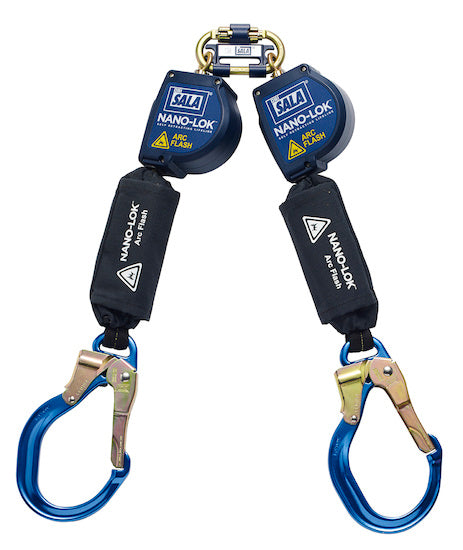 3M DBI SALA DBI/SALA 3101540 Nano-Lok Arc Flash Twin-Leg Quick Connect Self Retracting Lifeline, Self-retracting Lifelines