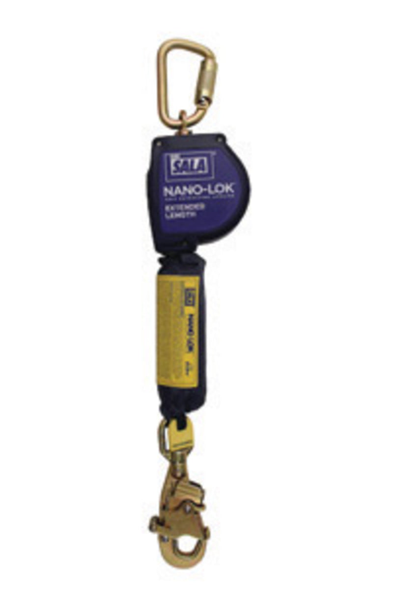 3M DBI SALA DBI/SALA 3101586 11' Nano-Lok Extended Length Self Retracting Dyneema Fiber And Polyester Web Lifeline With Swiveling Snap Hook And
