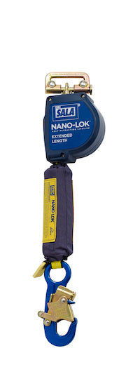 3M DBI SALA DBI/SALA 3101587 Nano-Lok Extended Length Quick Connect Self Retracting Lifeline, Self-retracting Lifelines