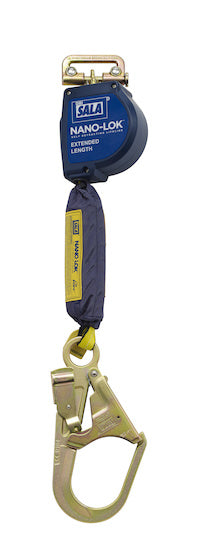 3M DBI SALA DBI/SALA 3101592 Nano-Lok Extended Length Quick Connect Self Retracting Lifeline, Self-retracting Lifelines