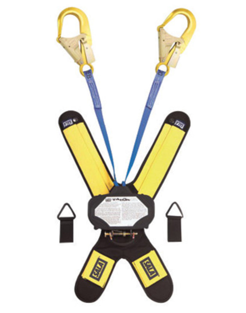 3M DBI SALA DBI/SALA 3102002 6' Talon 100% Tie-Off Twin-Leg Self Retracting 1 Nylon Web Lifeline With Delta Comfort Pad, (2) Lanyard Keepers, 1/4
