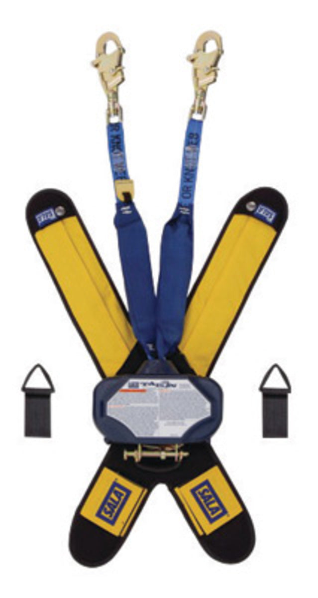 3M DBI SALA DBI/SALA 3102014 6' Talon 100% Tie-Off Twin-Leg Self Retracting 1 Nylon Web Lifeline With Delta Comfort Pad, (2) Lanyard Keepers, 3/4