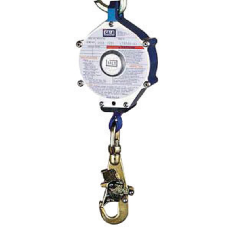 3M DBI SALA DBI/SALA 3103212 20' Ultra-Lok Heavy Duty Compact Self-Retracting 1 Nylon Web Lifeline With Stainless Steel Self-Locking Swivel Snap Hook