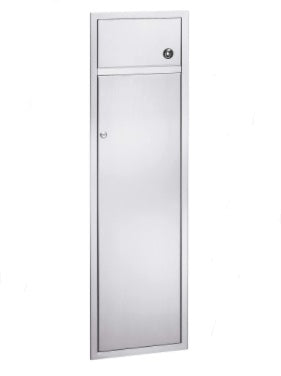 Bradley 315-116400 Waste Receptacle, Surface-Mounted, 9.2 Gal, Waste Receptacles