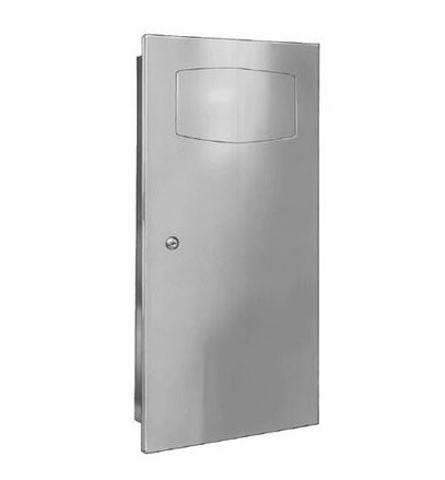 Bradley 3257-100000 Waste Receptacle, Semi-Rec, 2.8 Gal, Waste Receptacles